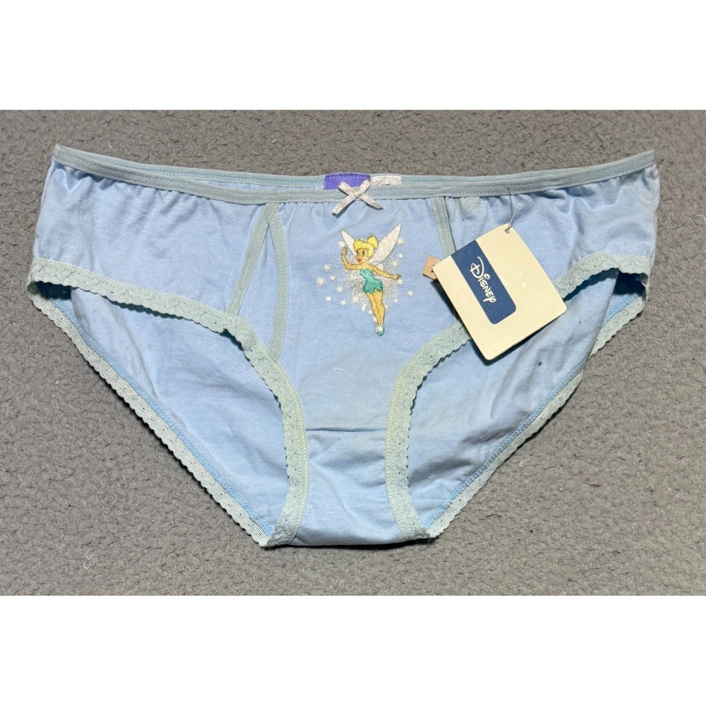 Vintage Disney Purple tag Tinkerbell Briefs Girls XL Pixie Dust Goes Long Way